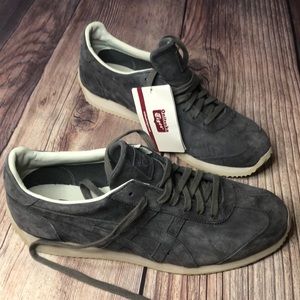 Grey Suede Onitsuka Tigers - mens size 9.5